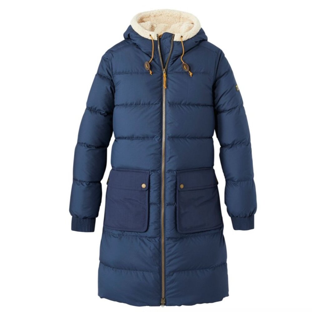 LL Bean Mountain Classic Down Coat, Sherpa-Lined, size XS